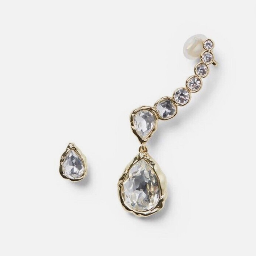 We wore what crystal earrings new in box